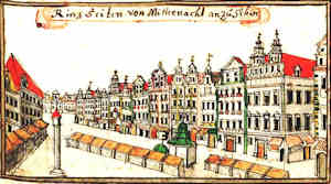 Ringseiten vom Mitternacht an zu sehen - Rynek Główny, widok od północy